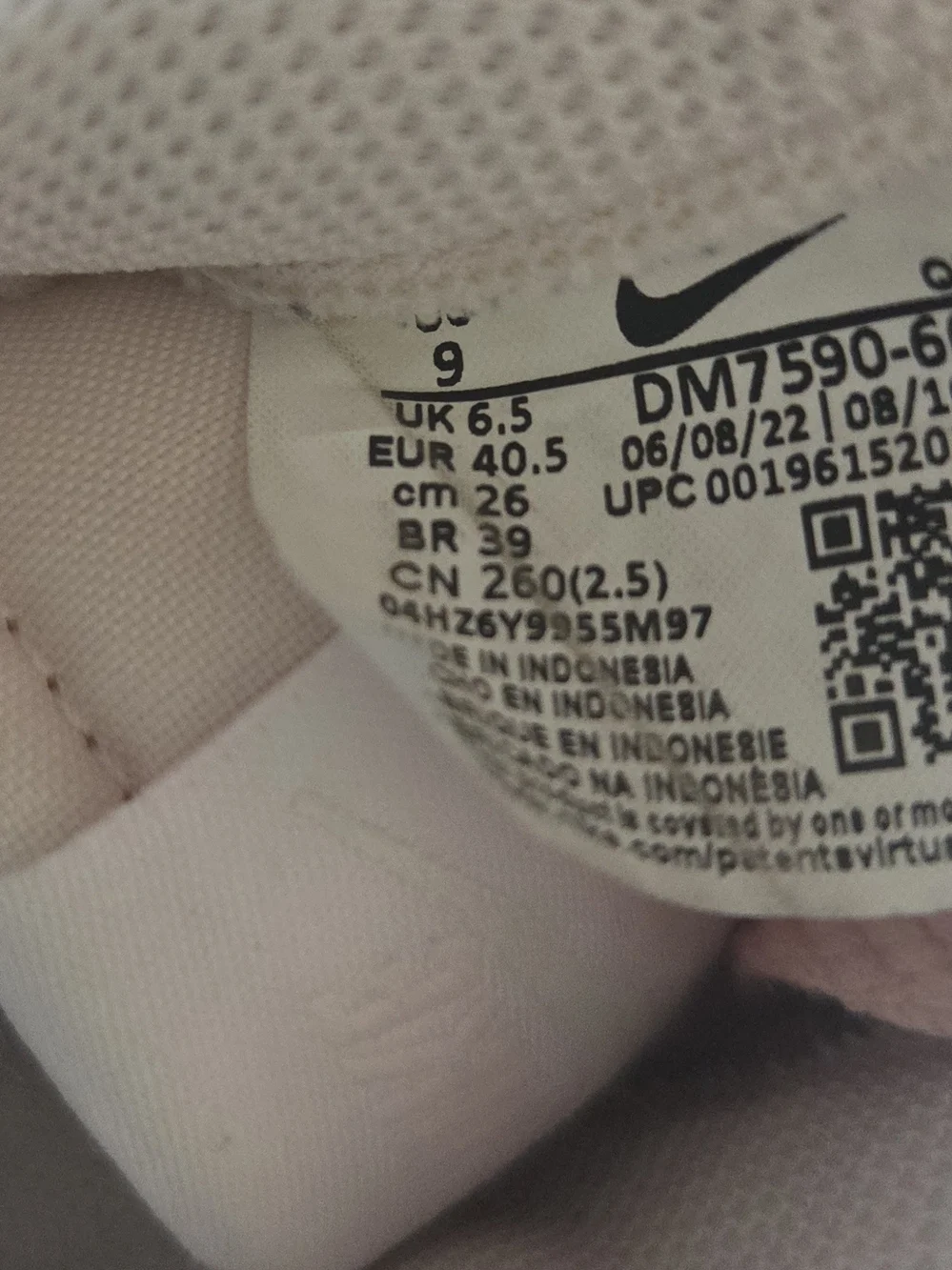 Nike Court Legacy Lift Platform Sneakers Pink White Women’s Size 9